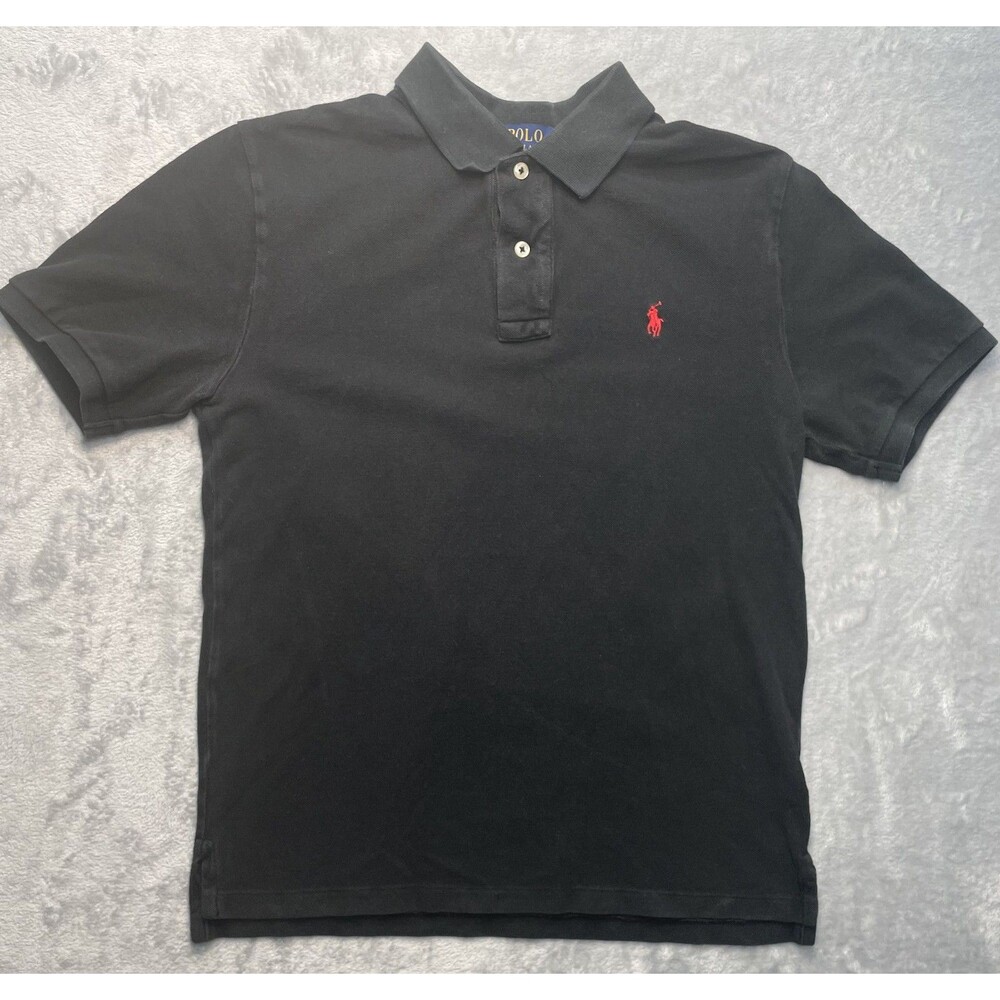 POLO RALPH LAUREN CUSTOM FIT POLO SHIRT Boys Youth L (14-16) Red Horse - Picture 1 of 9